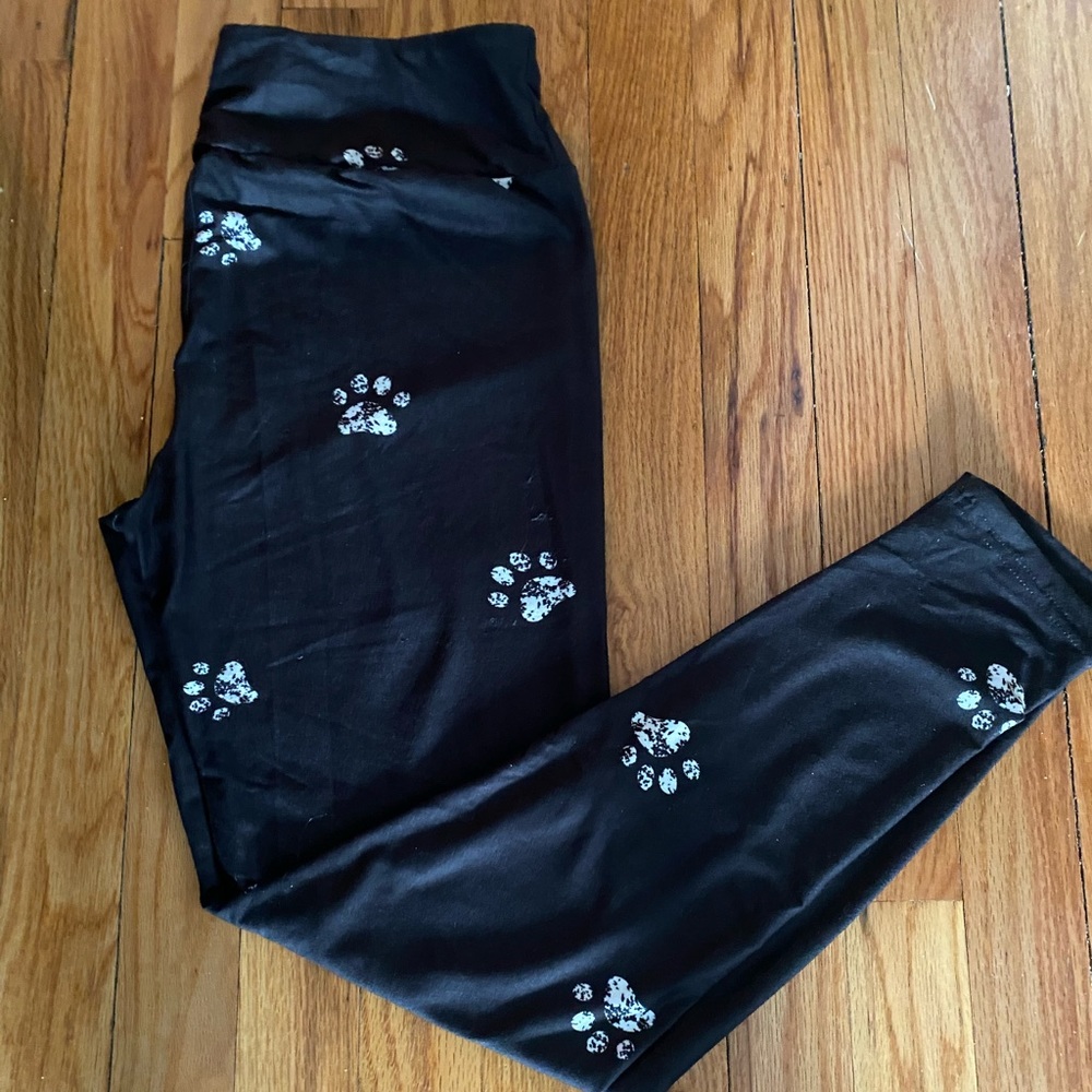 Charlie’s Project leggings paw prints OS BN